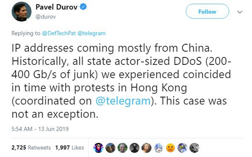 Telegram bị hacker Trung Quốc tấn công