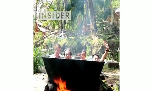 Tắm vạc dầu - thú thư giãn bằng cách 'luộc' người tại Philippines